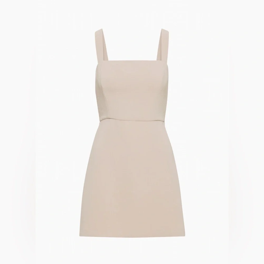 ARITZIA Aperature Tie-Back Dress NWT SIZE 0 Color Basalt Grey - Picture 4 of 8